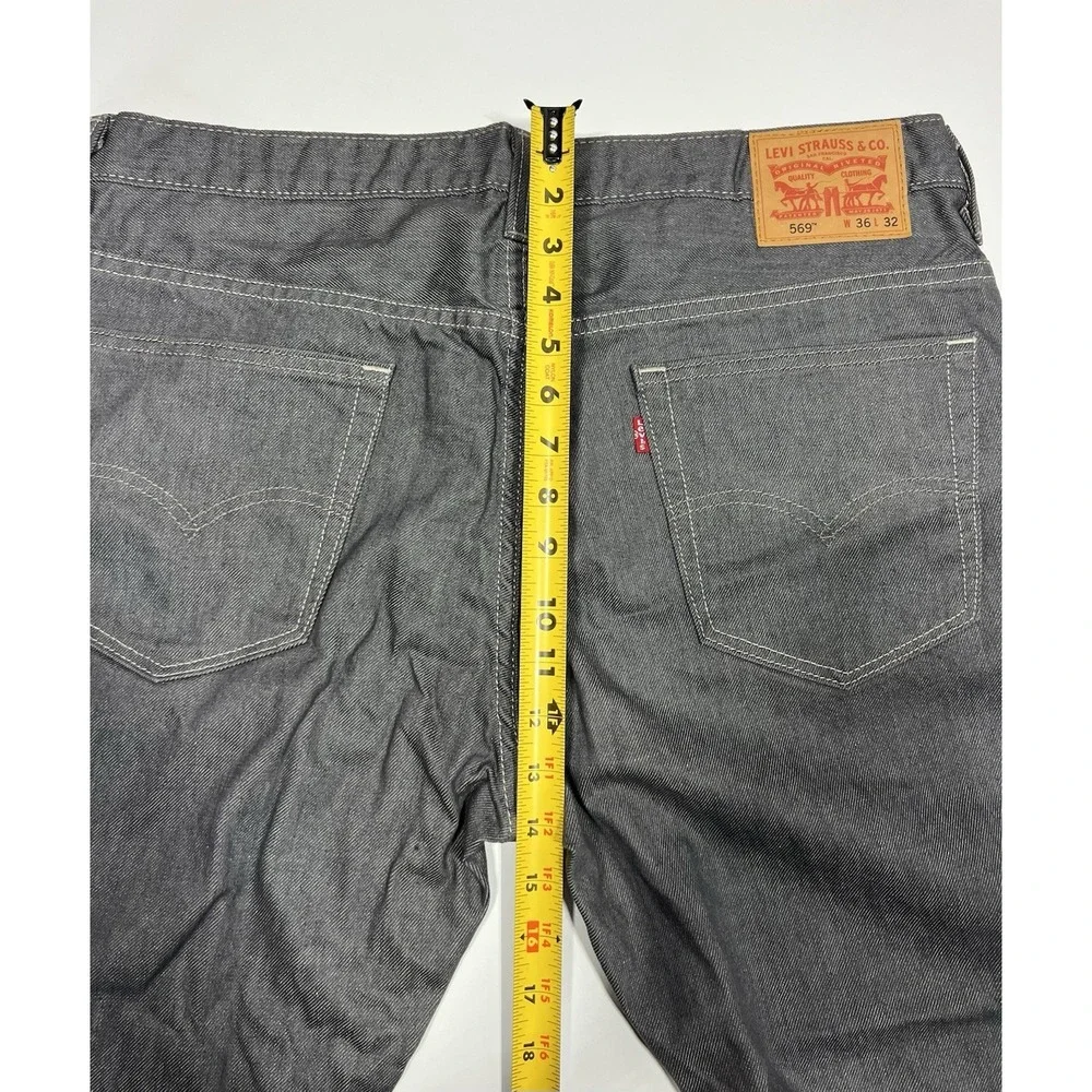 Levi Strauss 569 Gray Denim‎ Jeans Altered Jeans Check Photos For SIZE